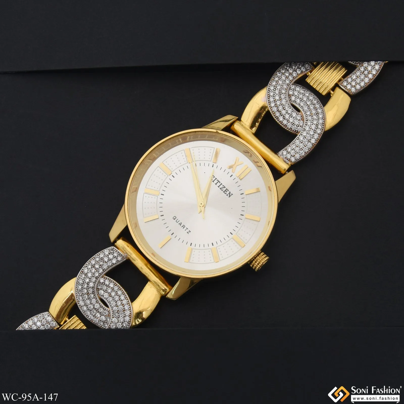 1 Gram Gold Plated Best Quality Elegant Design Watch for Men - Style A147