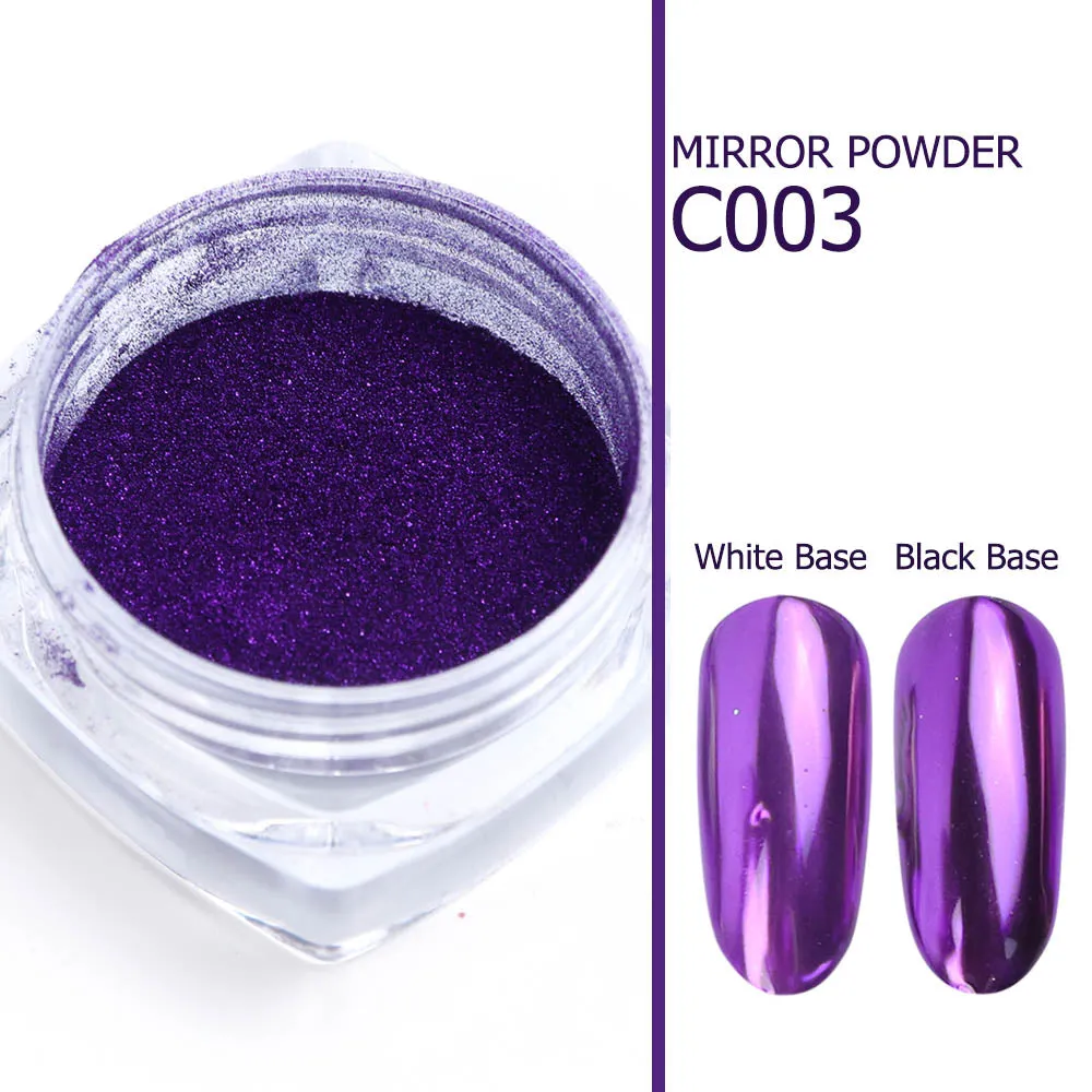 1pcs Nail Art Mirror Pigment Powder Nail Glitter Dip Powder Rose Gold Shining Chrome Powder Decoration UV Gel Polish JIC/ASX