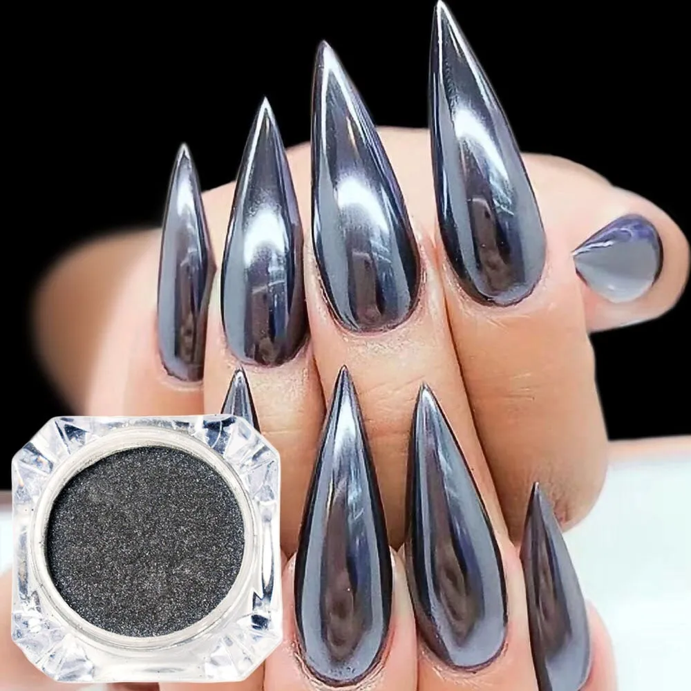 1pcs Nail Art Mirror Pigment Powder Nail Glitter Dip Powder Rose Gold Shining Chrome Powder Decoration UV Gel Polish JIC/ASX