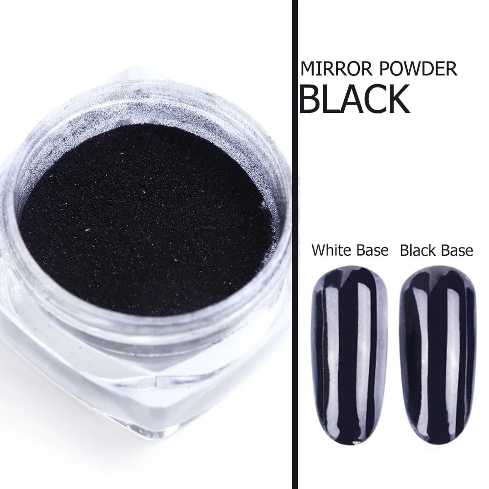 1pcs Nail Art Mirror Pigment Powder Nail Glitter Dip Powder Rose Gold Shining Chrome Powder Decoration UV Gel Polish JIC/ASX