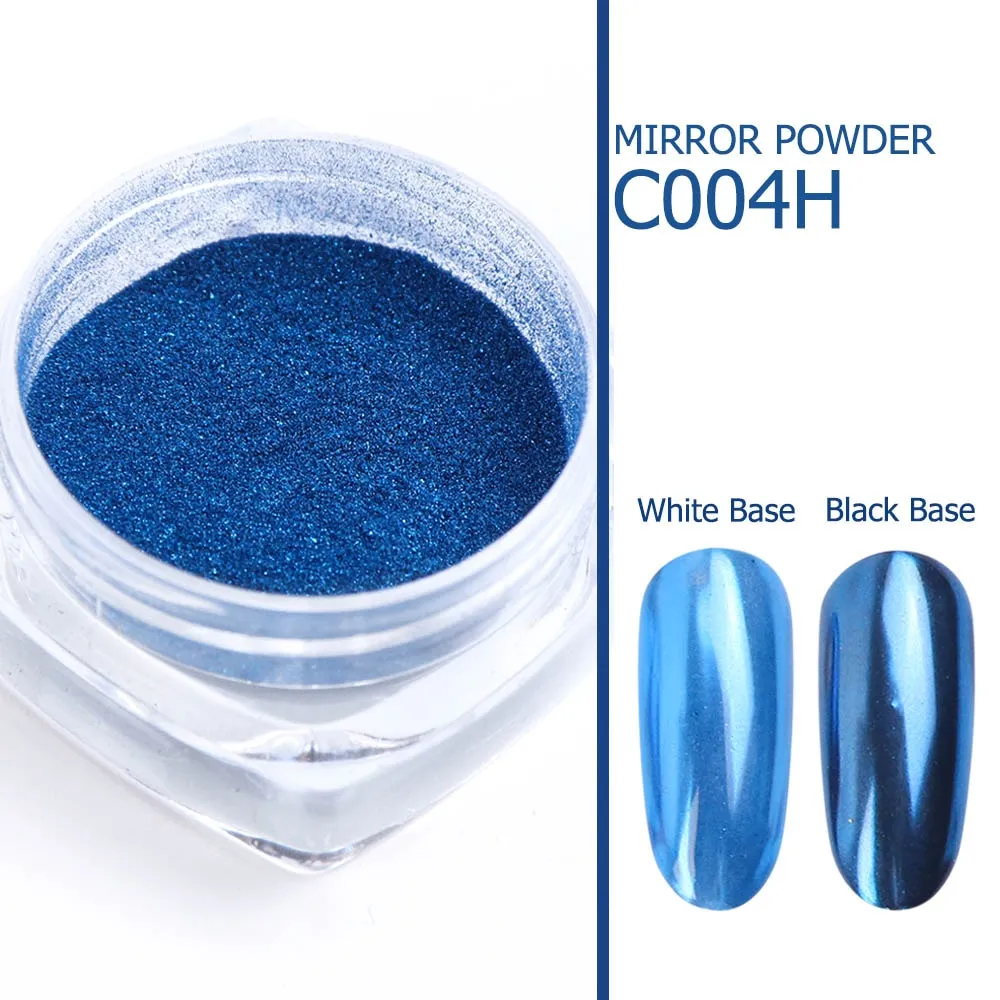 1pcs Nail Art Mirror Pigment Powder Nail Glitter Dip Powder Rose Gold Shining Chrome Powder Decoration UV Gel Polish JIC/ASX