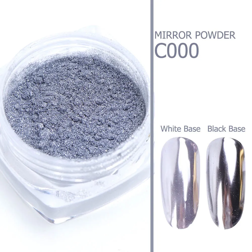 1pcs Nail Art Mirror Pigment Powder Nail Glitter Dip Powder Rose Gold Shining Chrome Powder Decoration UV Gel Polish JIC/ASX
