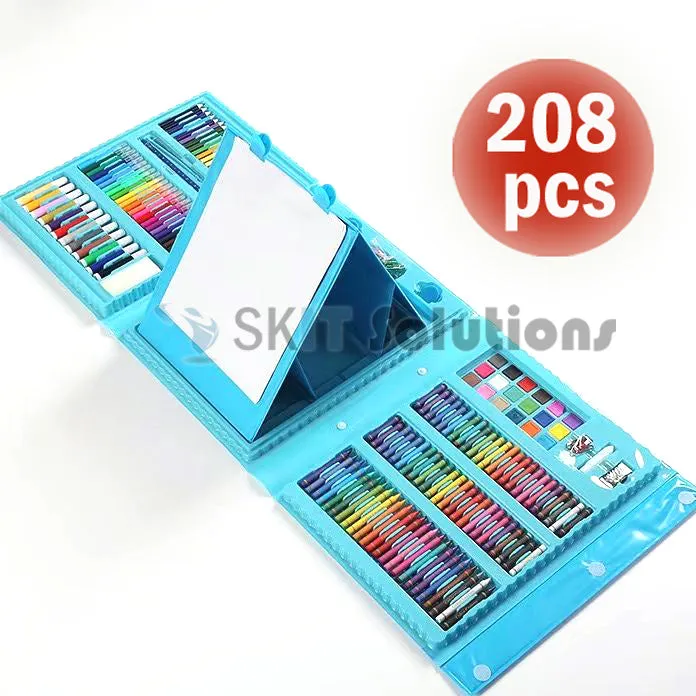208pcs/168pcs/150pcs Kid Art Set Color Pencil Marker Drawing Painting Water Crayon Goodie Bag Stationery Children Gifts
