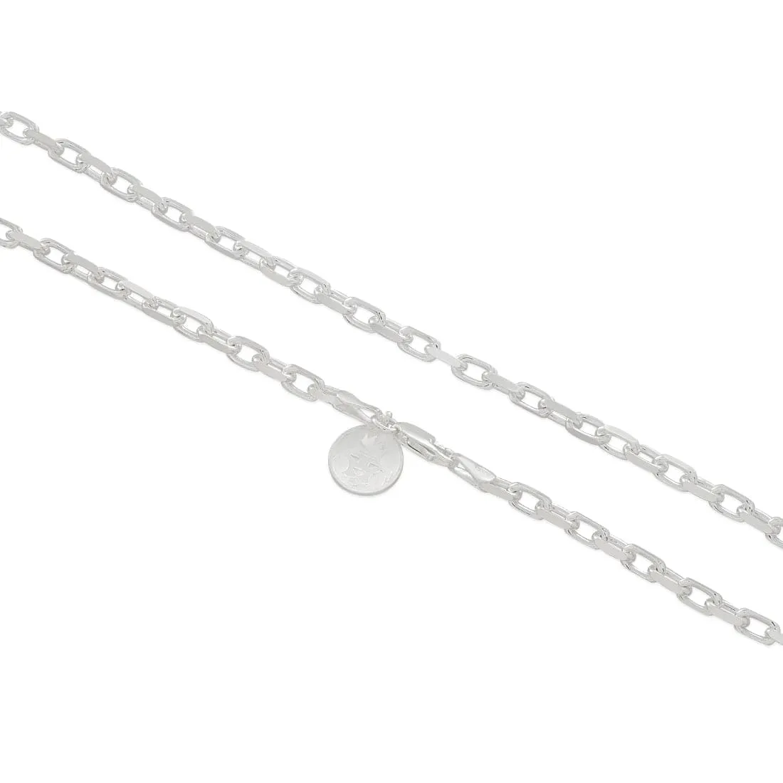 3mm Italian Sterling Silver Anchor Chain