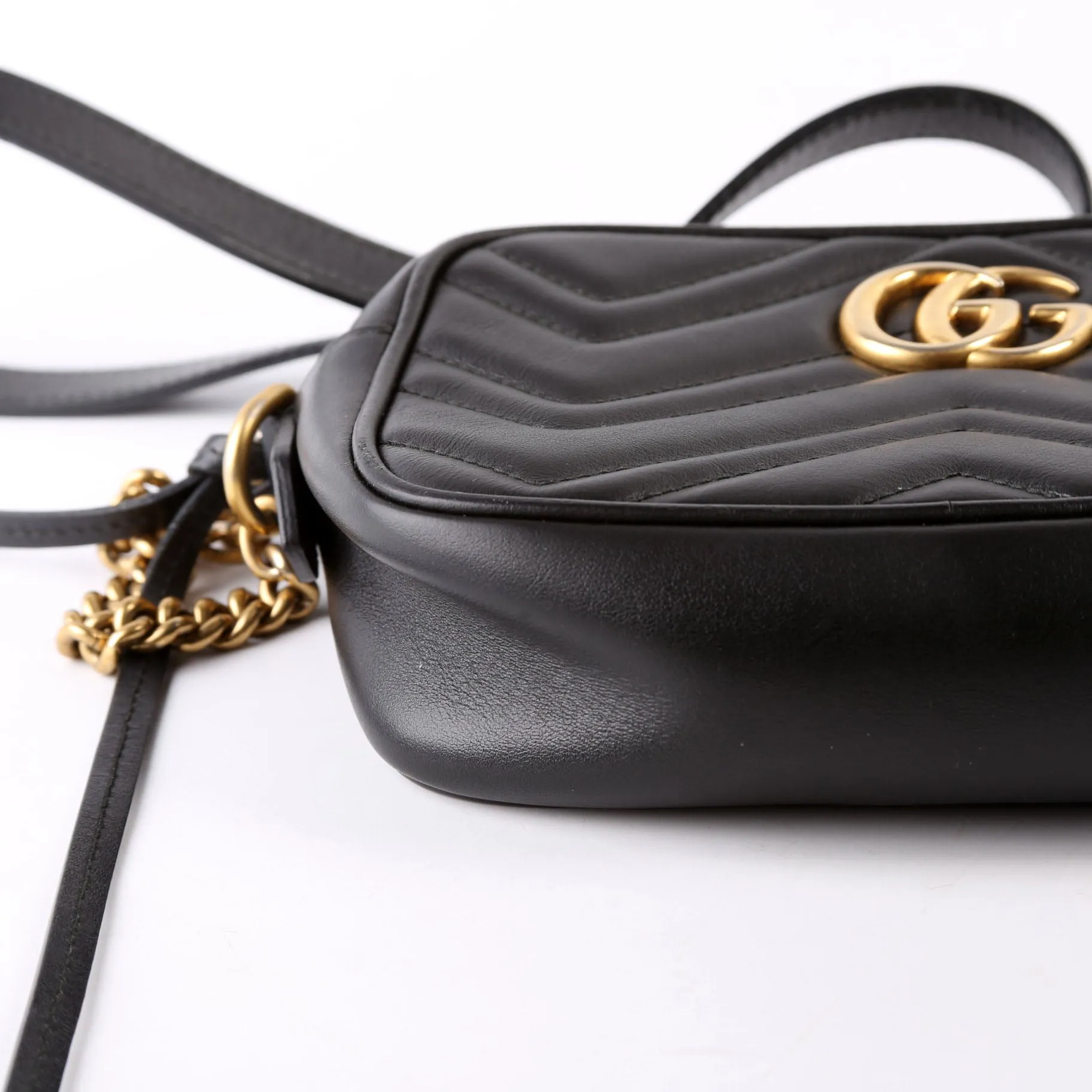 448085 Marmont Mini Camera Bag Black