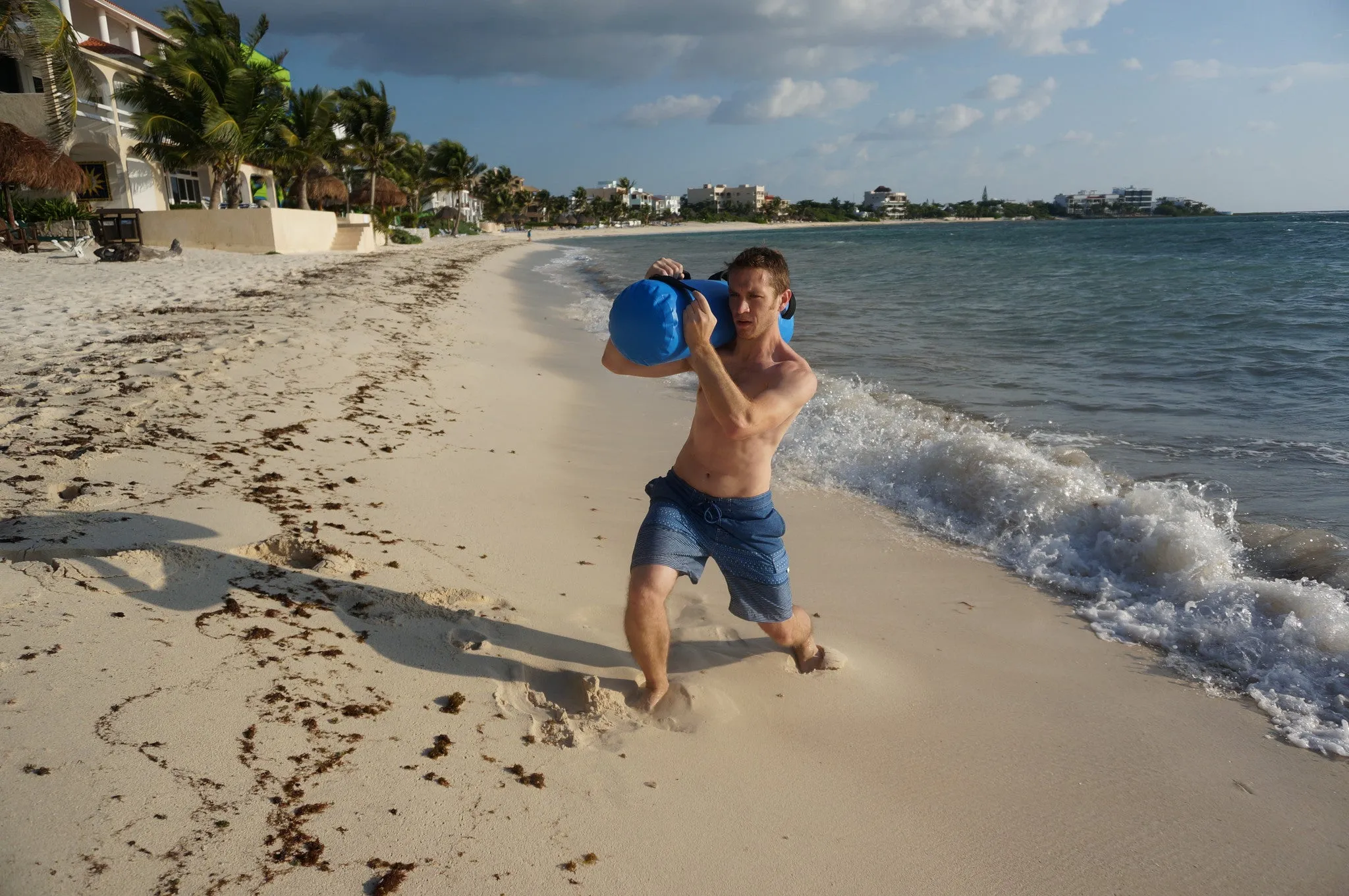Aqua Bag SandBag For Fitness Equipment w Water - Home Gym Workout Sand Bag Training