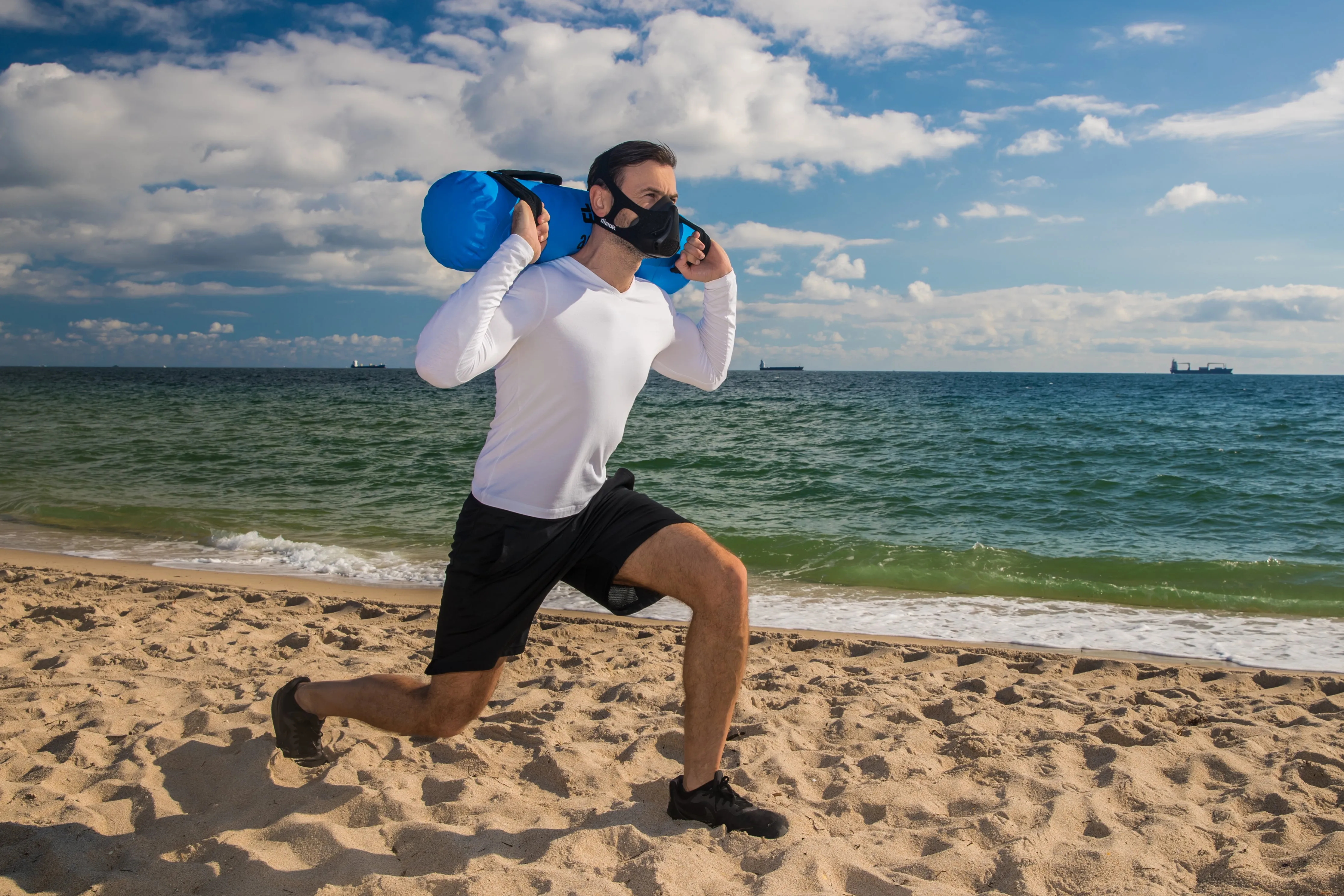 Aqua Bag SandBag For Fitness Equipment w Water - Home Gym Workout Sand Bag Training