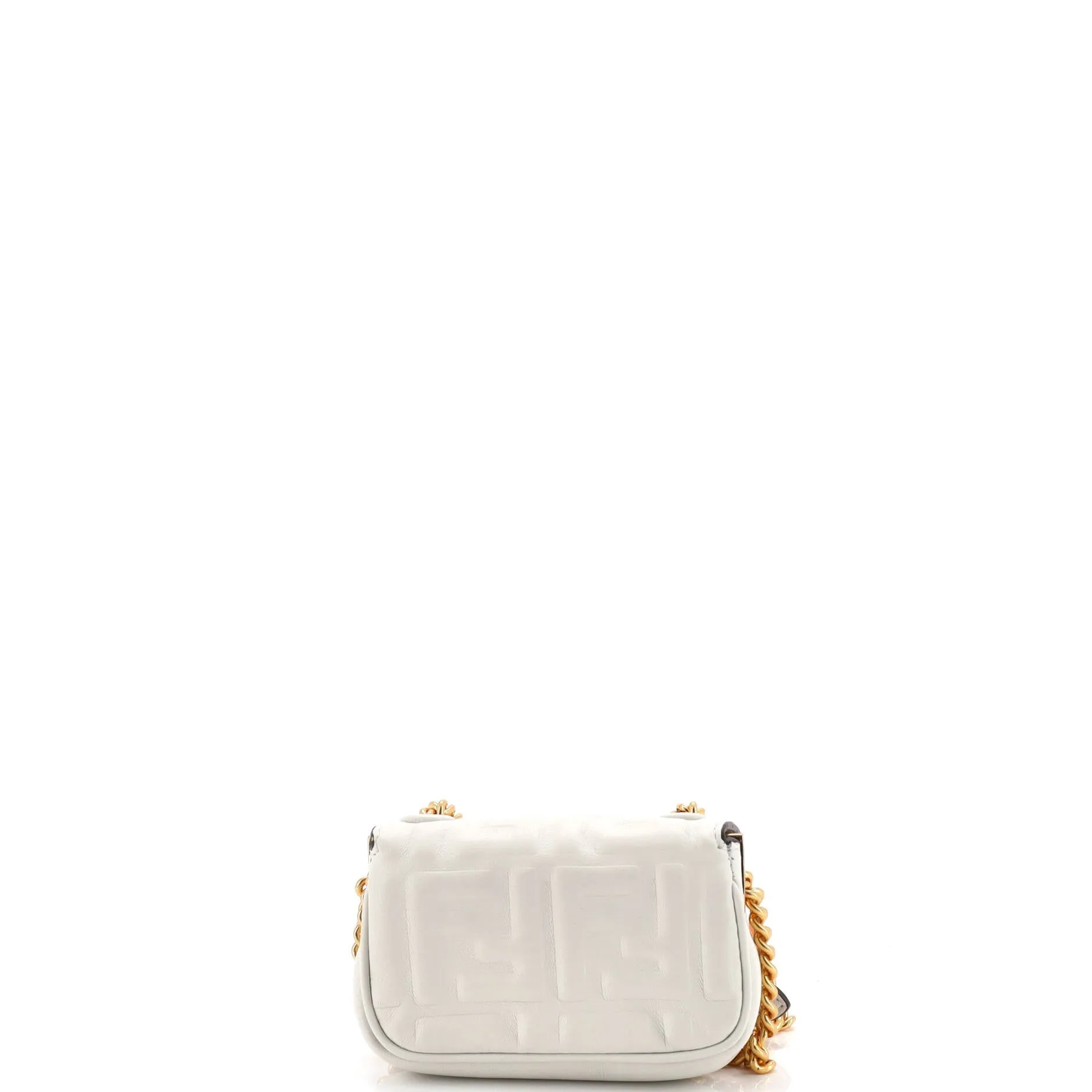 Baguette NM Bag Zucca Embossed Leather Nano