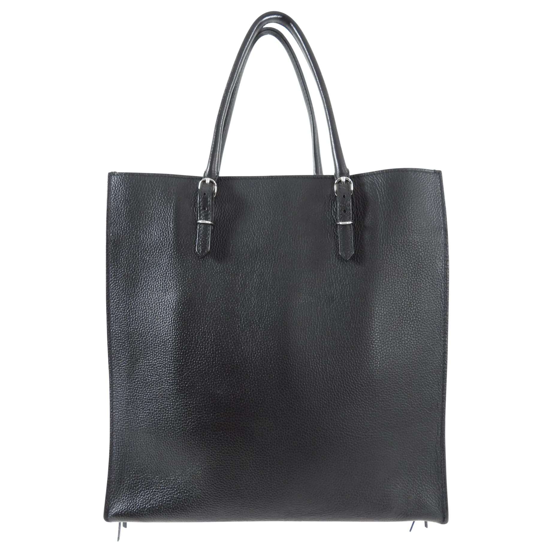 Balenciaga Black and Red Papier A5 Zip Around Tote Bag