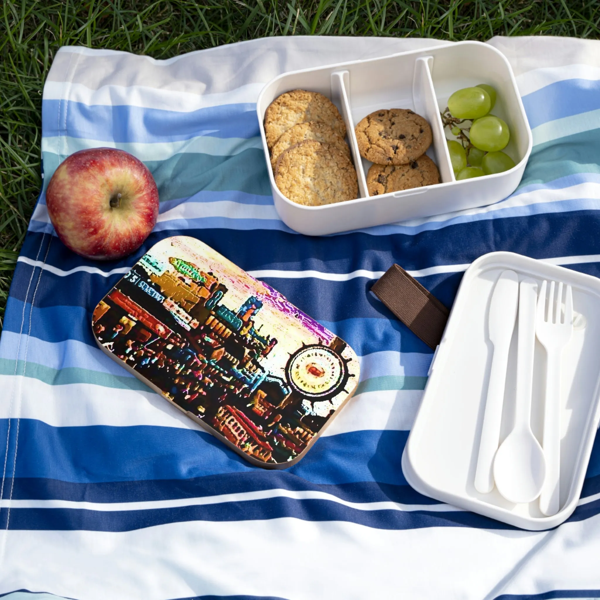 Bento Lunch Box ...  "No.9 Fishermen's Grotto - Fishermen's Wharf, SF, California" ... Family Archives: 1970's ... Original Works ...
