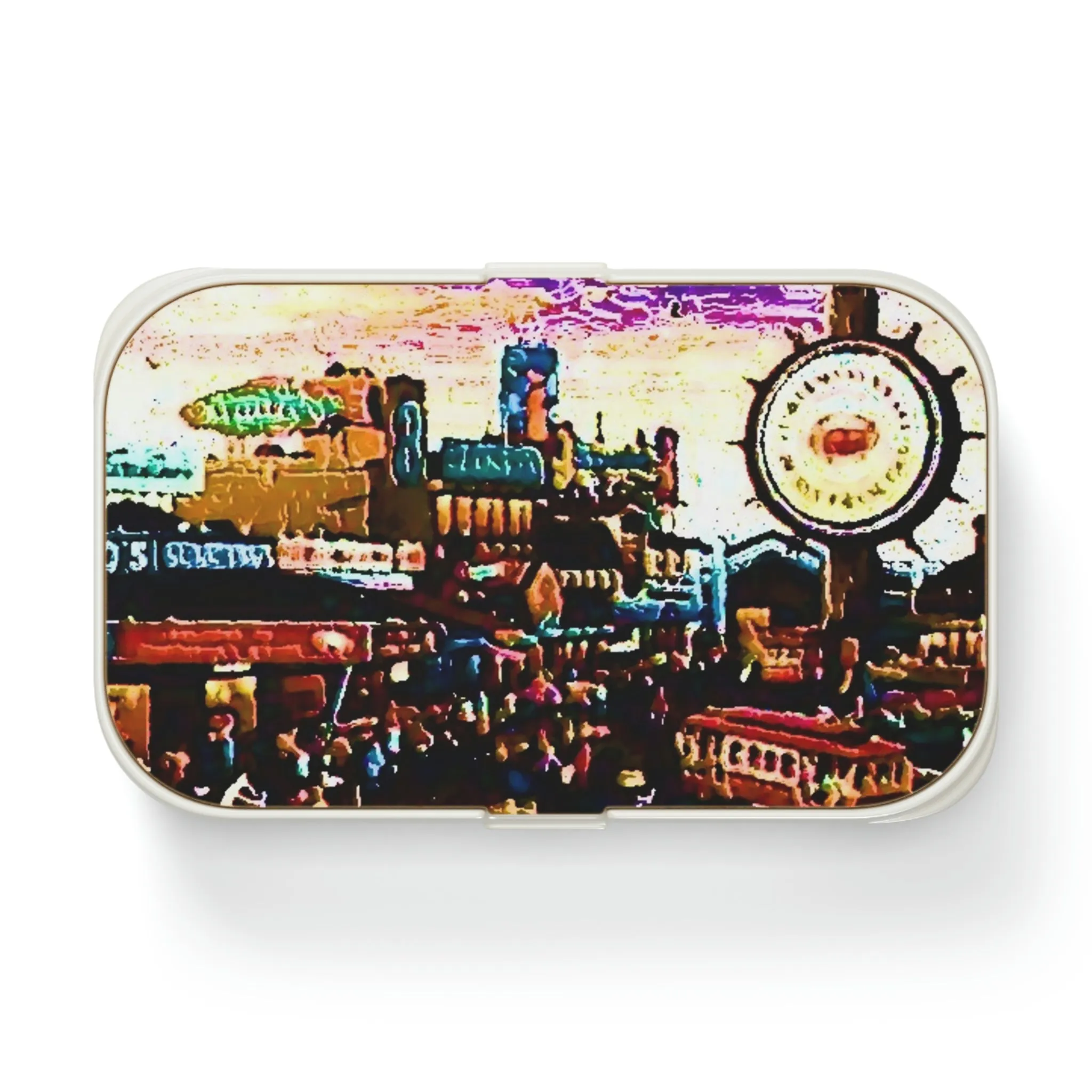 Bento Lunch Box ...  "No.9 Fishermen's Grotto - Fishermen's Wharf, SF, California" ... Family Archives: 1970's ... Original Works ...