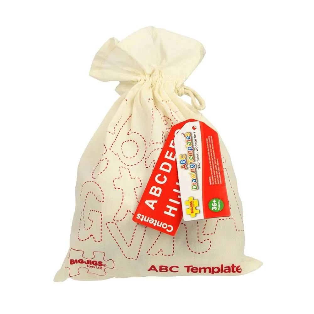 Bigjigs A-Z Drawing Template Set - Lower Case