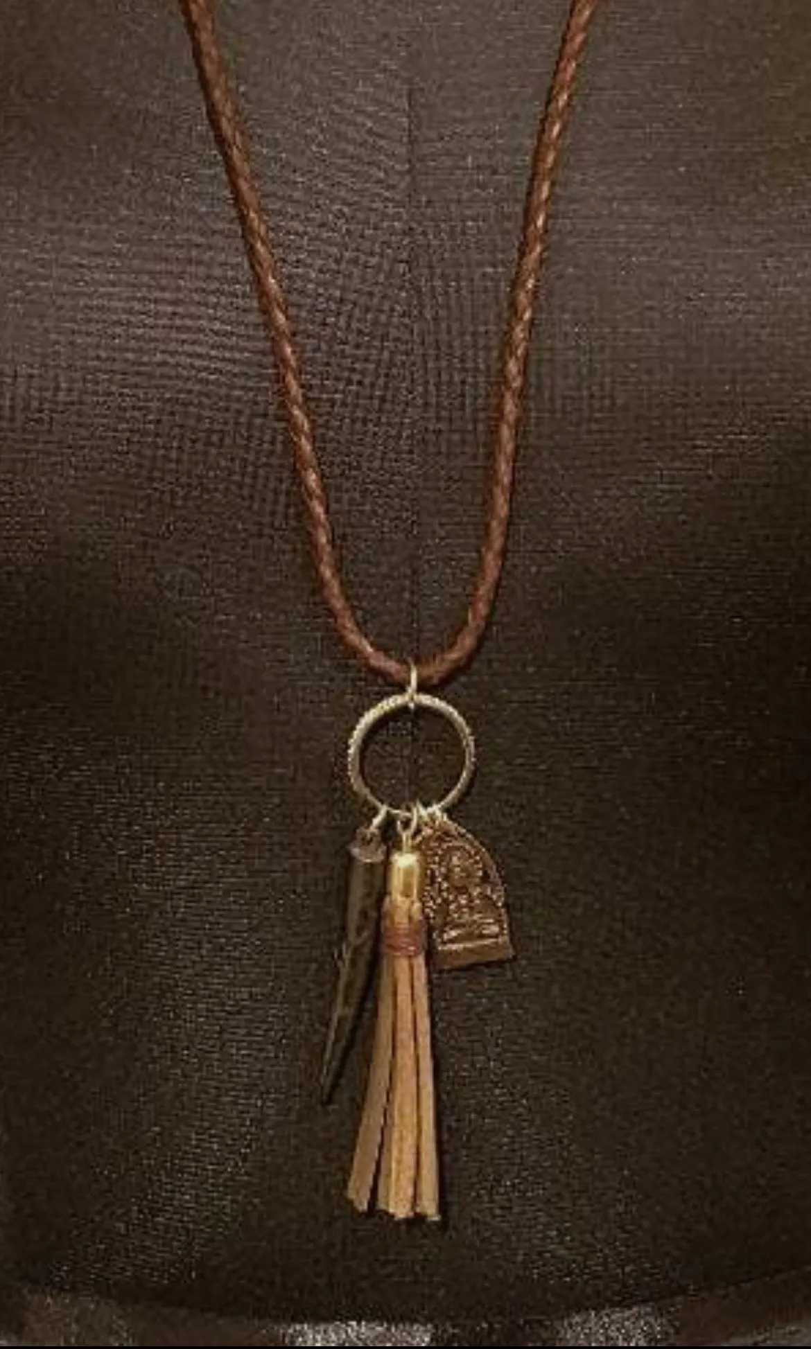 Braided Leather Necklace / Choker eco friendly