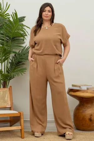 Brown Wide Leg Pants