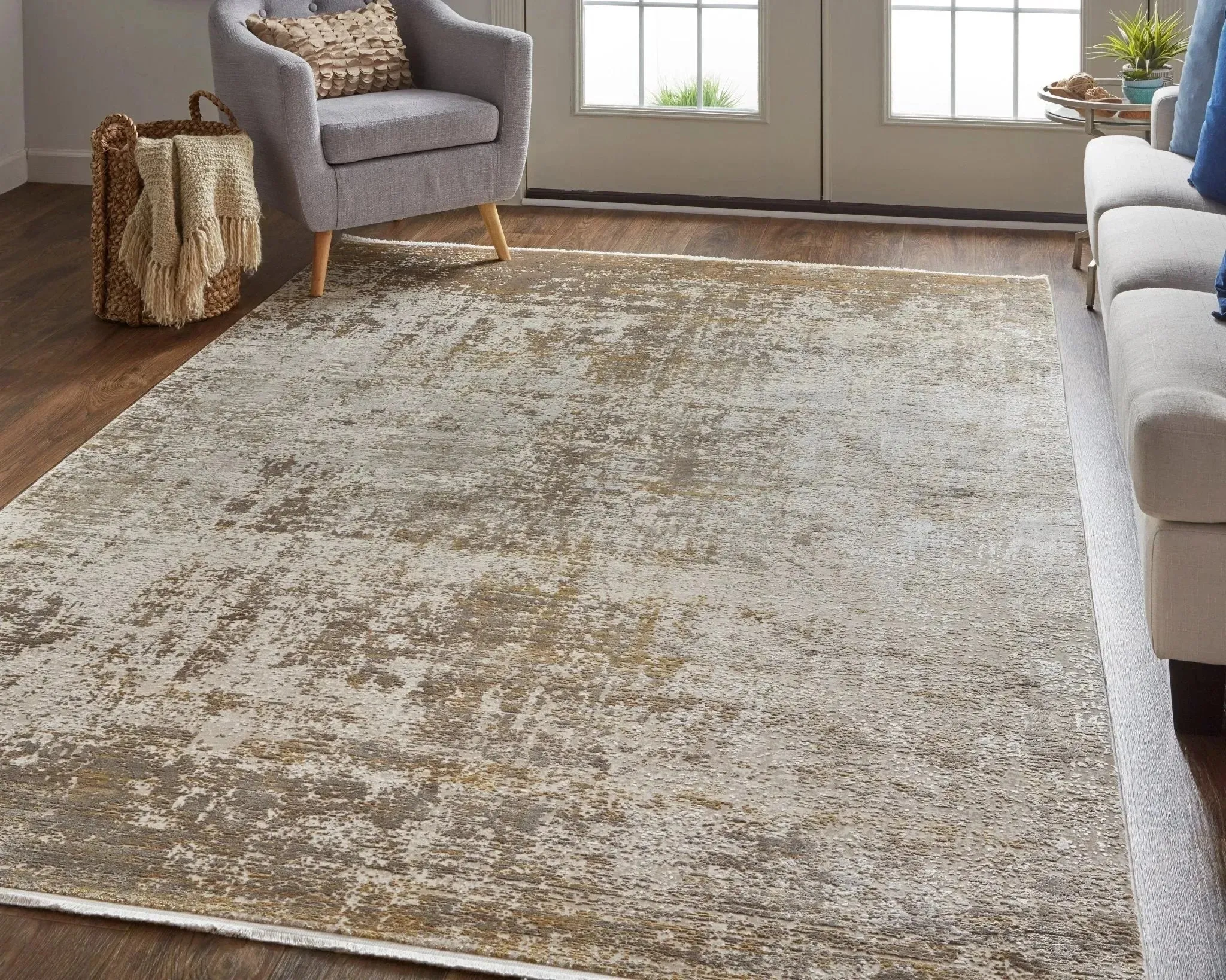 Cadiz 86639FWF Taupe/Ivory Rug