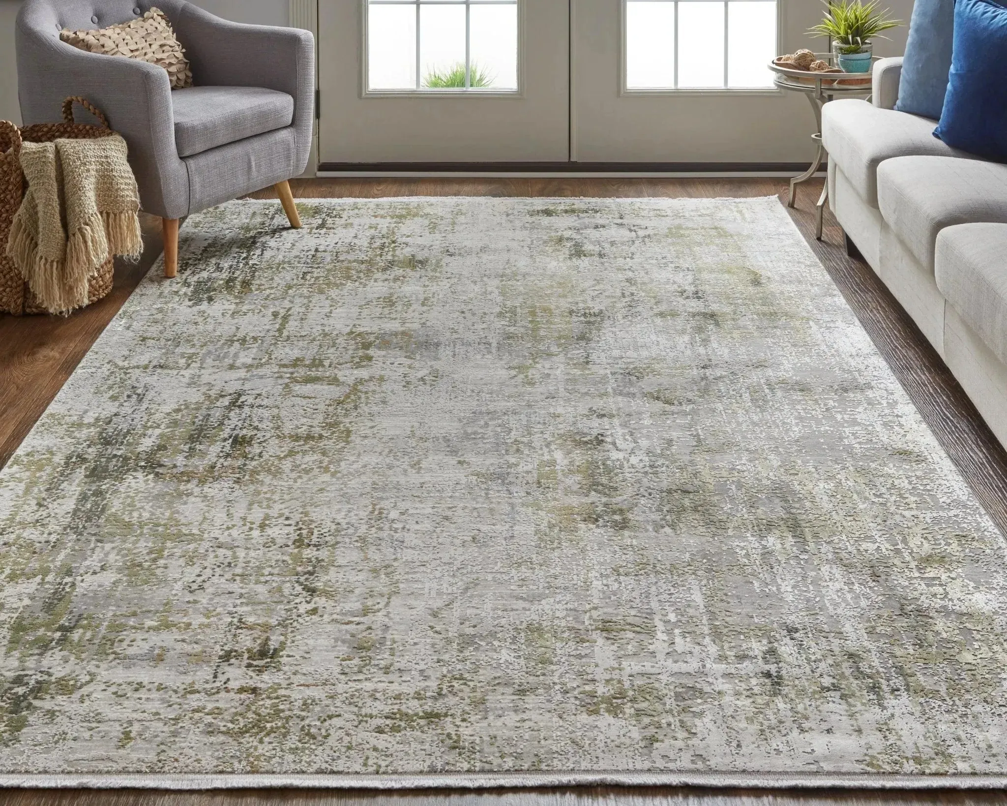 Cadiz 86639FXF Green/Grey Rug