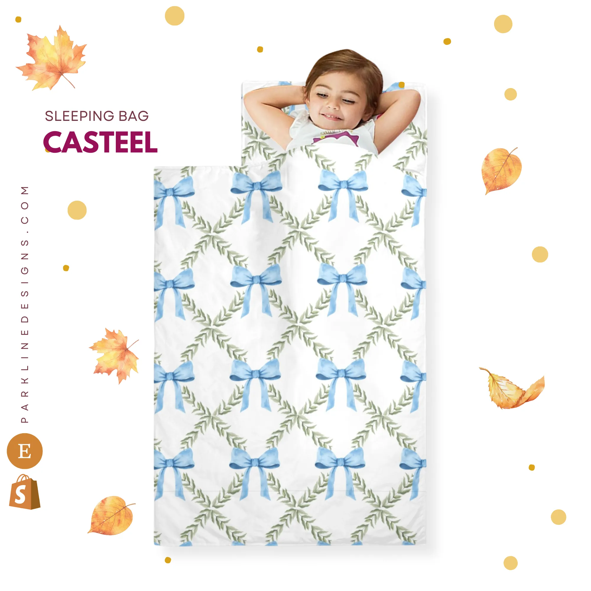 Casteel Kids' Long Sleeping Bag | A Catchy Blend of Comfort & Style | Lightweight and Durable Sleeping Bag for Kids