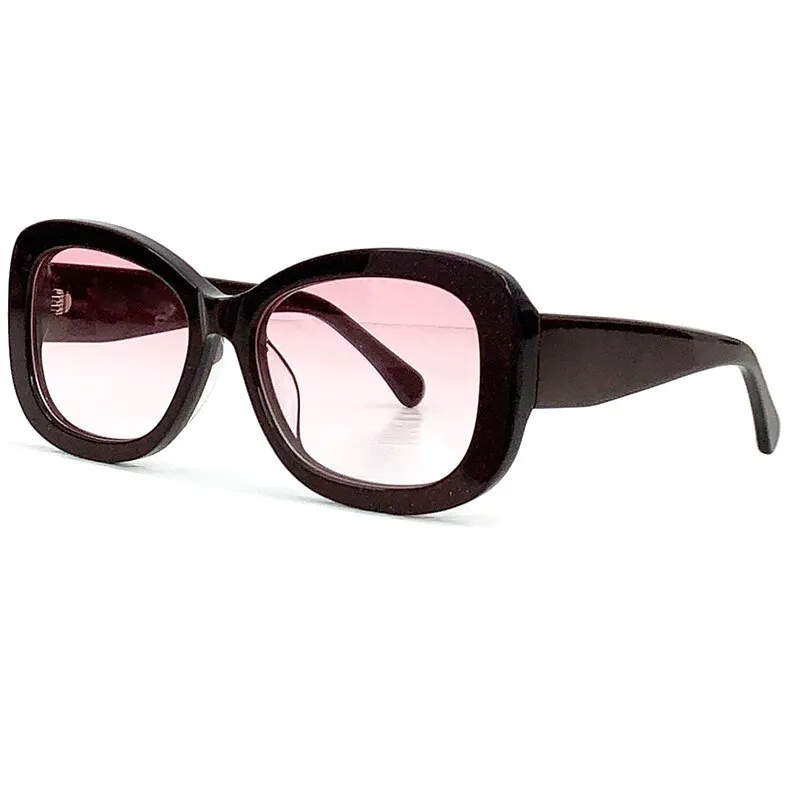 Cat's Eye Sunglasses Female Designer Retro Shining Stars Frame Glasses Female 2023 Fashion Eyeglasses Ladies High-End Sunglasses