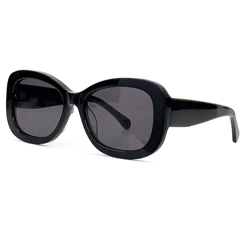 Cat's Eye Sunglasses Female Designer Retro Shining Stars Frame Glasses Female 2023 Fashion Eyeglasses Ladies High-End Sunglasses