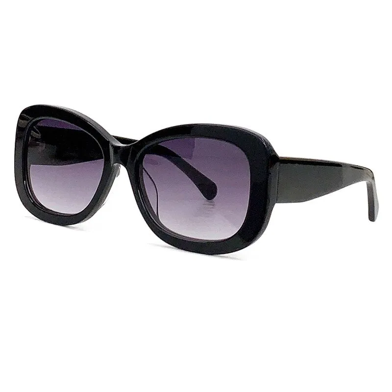 Cat's Eye Sunglasses Female Designer Retro Shining Stars Frame Glasses Female 2023 Fashion Eyeglasses Ladies High-End Sunglasses
