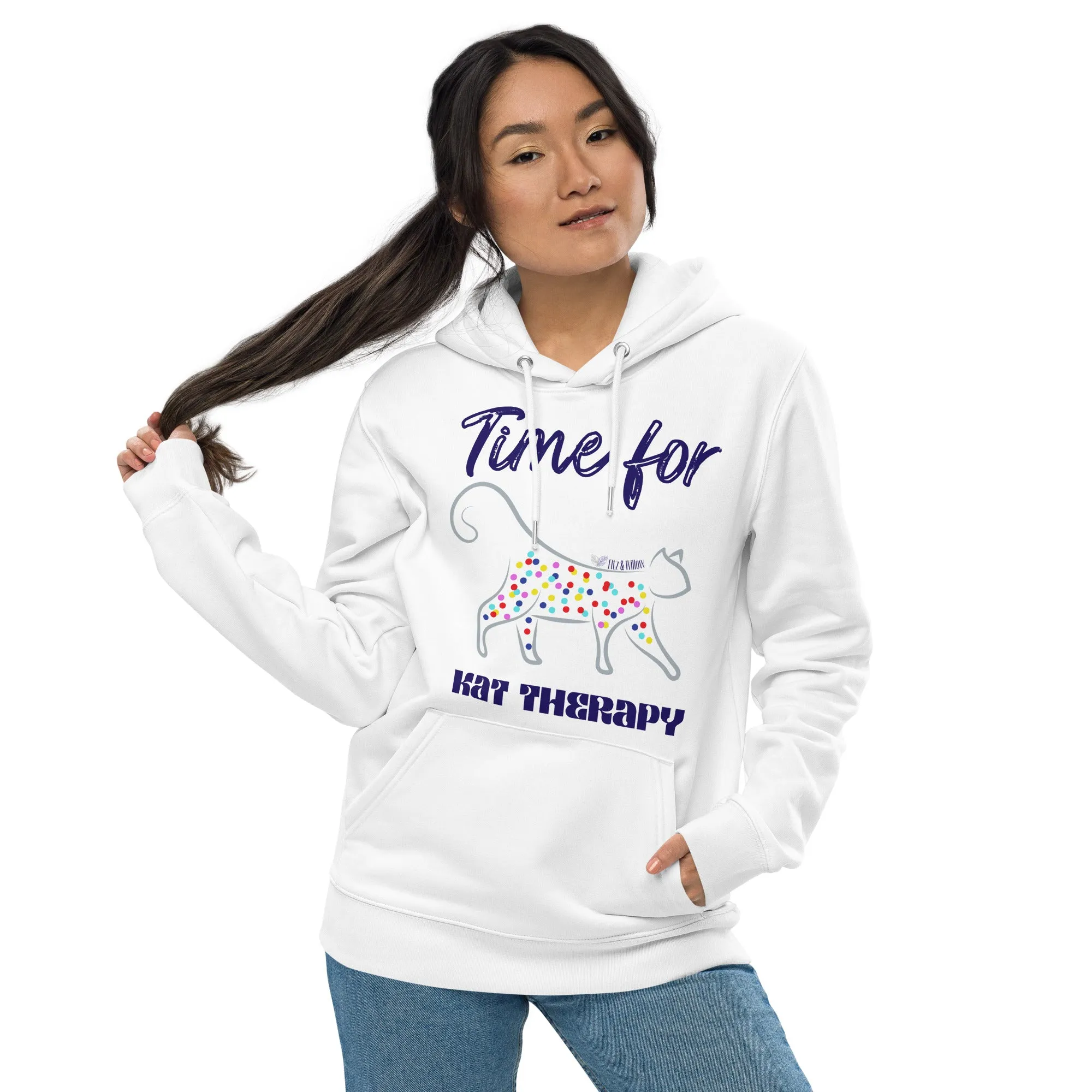 Cats Therapy, eco hoodie