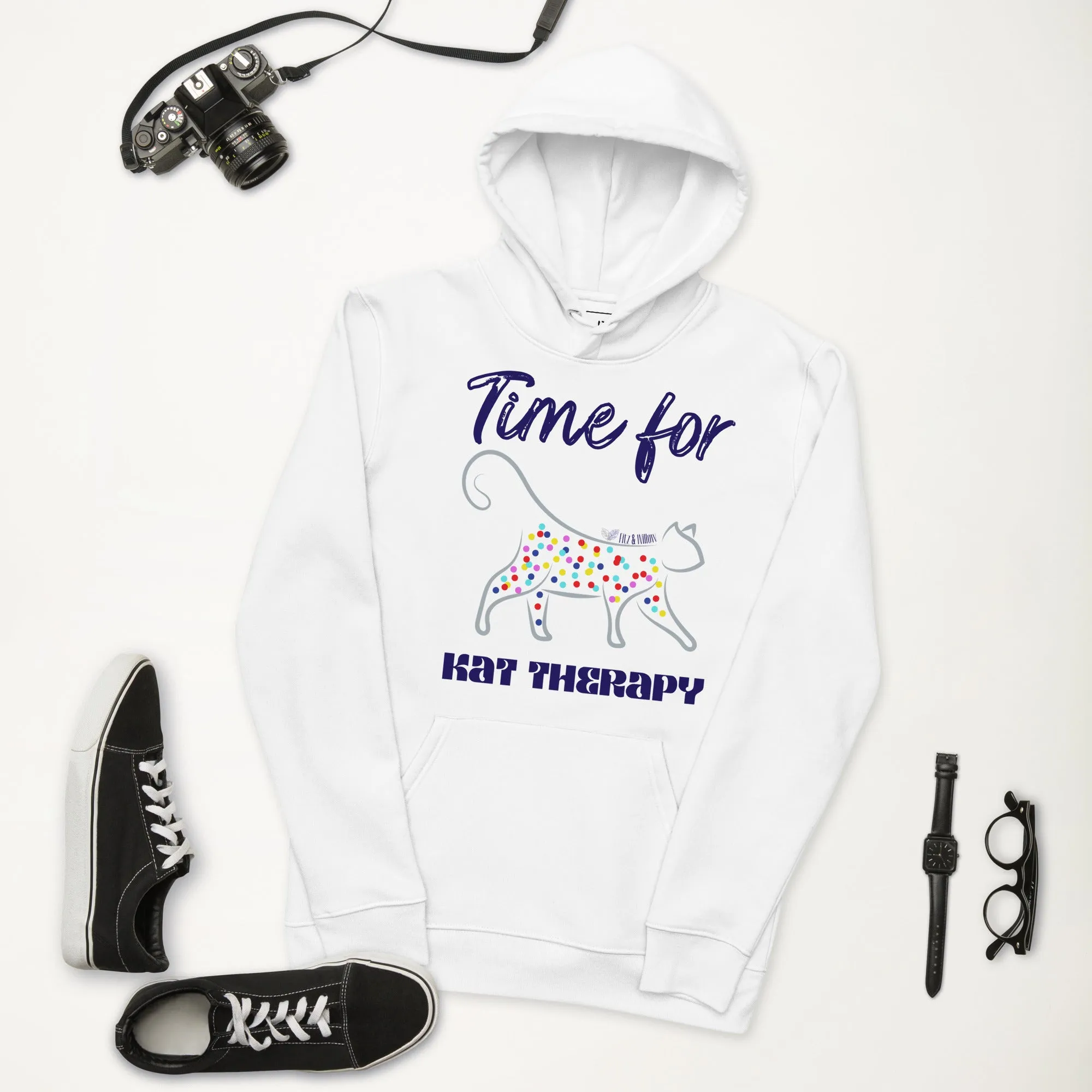 Cats Therapy, eco hoodie