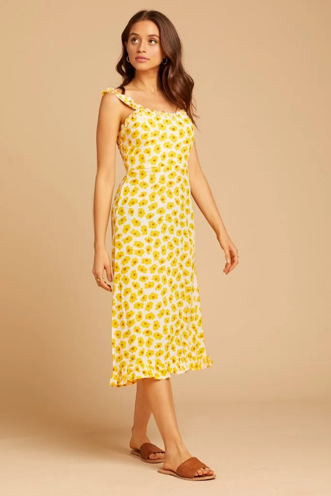 Constance Floral Noemie Midi Dress