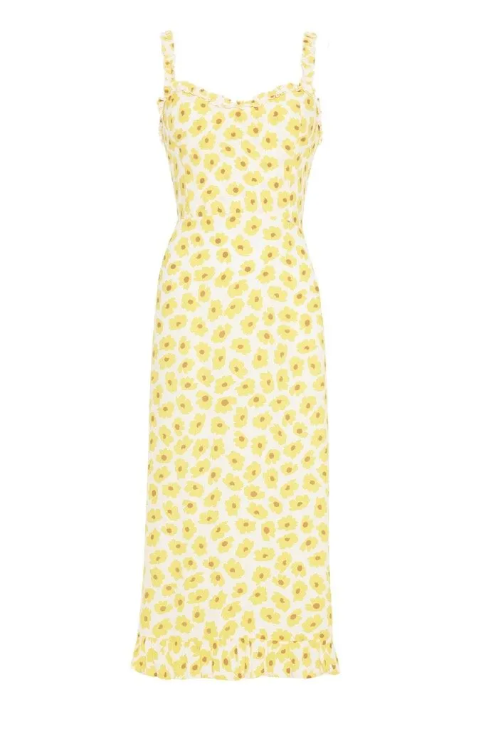 Constance Floral Noemie Midi Dress