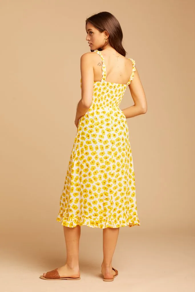 Constance Floral Noemie Midi Dress