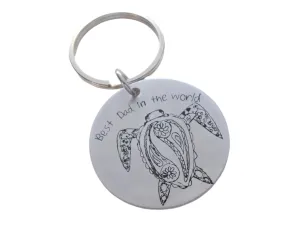Customized Aluminum Tag Laser Engraved Drawing Keychain, Children's Drawing Keychain For Mother's Day, Father's Day or Birthday