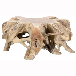 Cypress Root Coffee Table, Natural White Wash