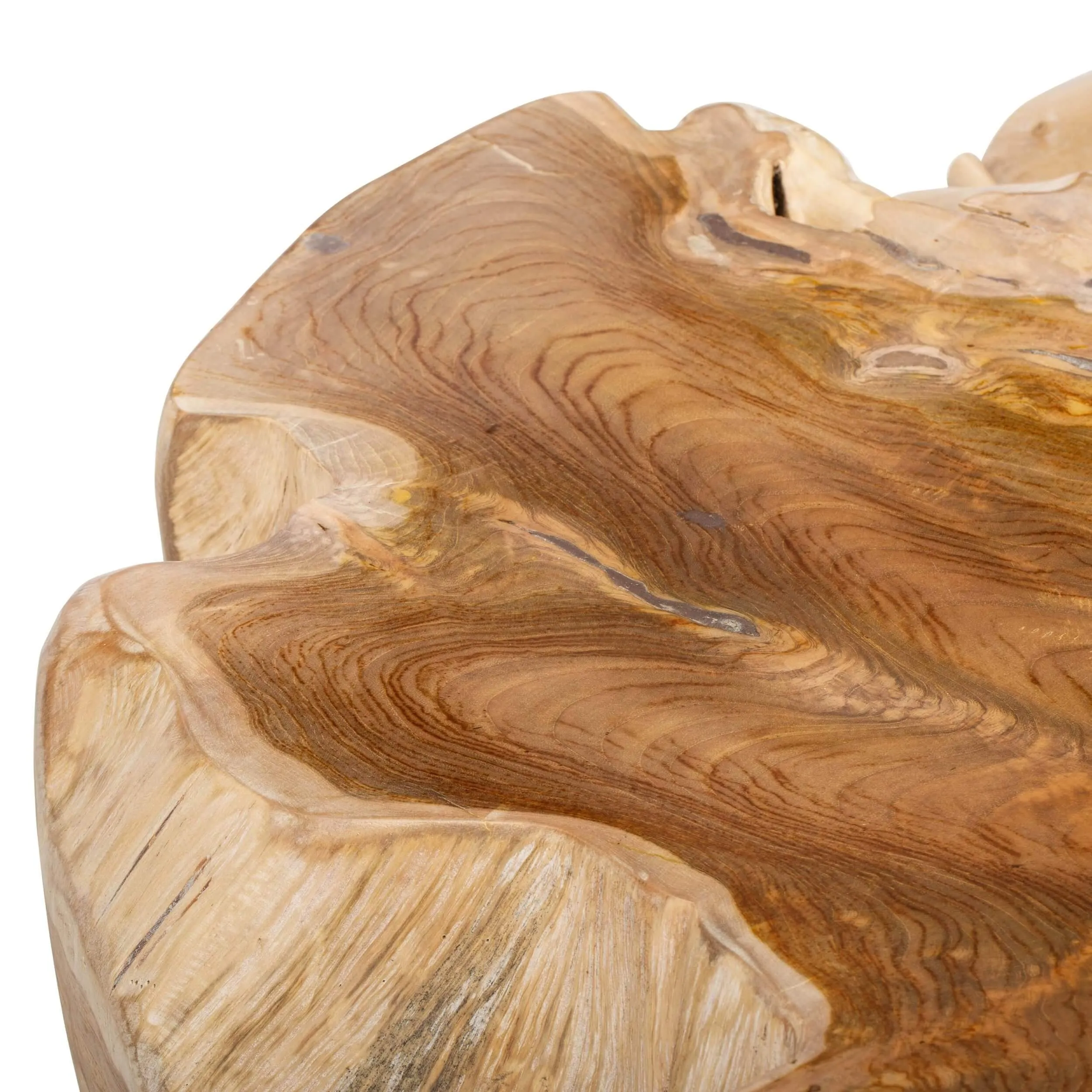 Cypress Root Coffee Table, Natural White Wash