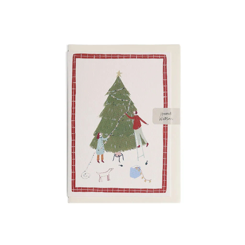 Decorating the Tree Holiday Card