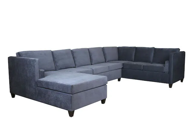 Del Rose | U Sectional Sofa | 72" x 150" x 60" | Latex | Eco-Friendly | STYLNN®