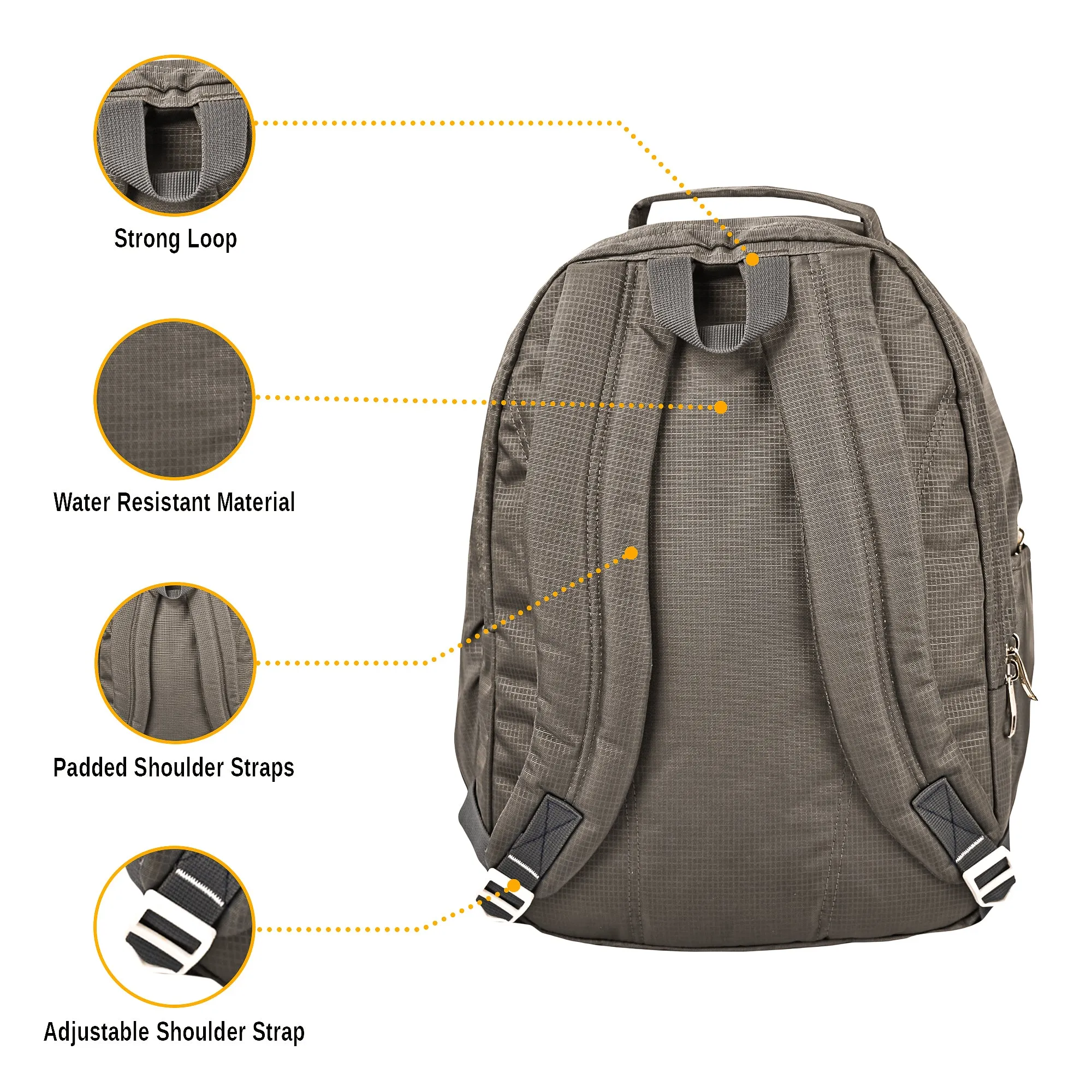 Dhariwal 39L Water Resistant Dual Compartment Backpack BP-209