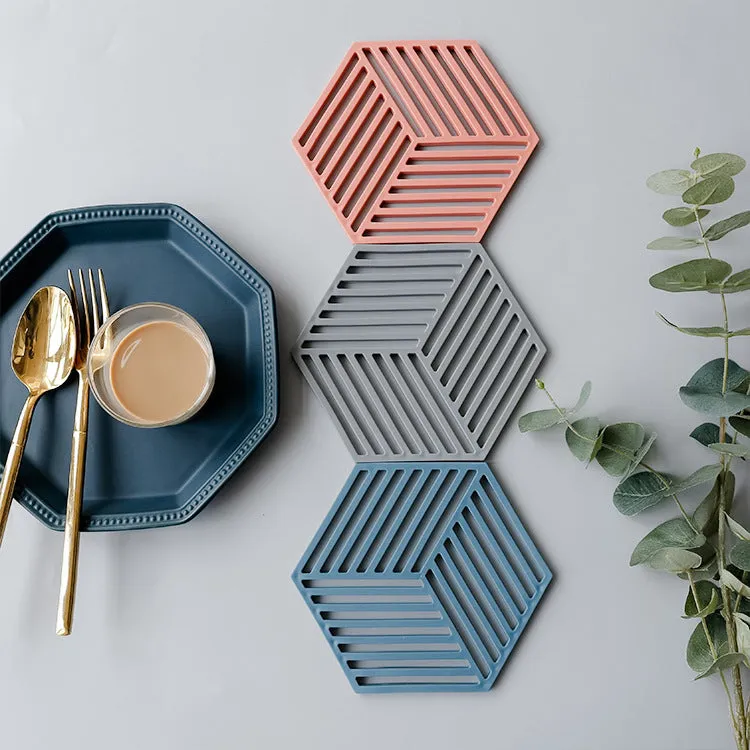 Dining Table Mat Teacup  High Temperature Resistance Silicone Thermal Insulation Pad Mats