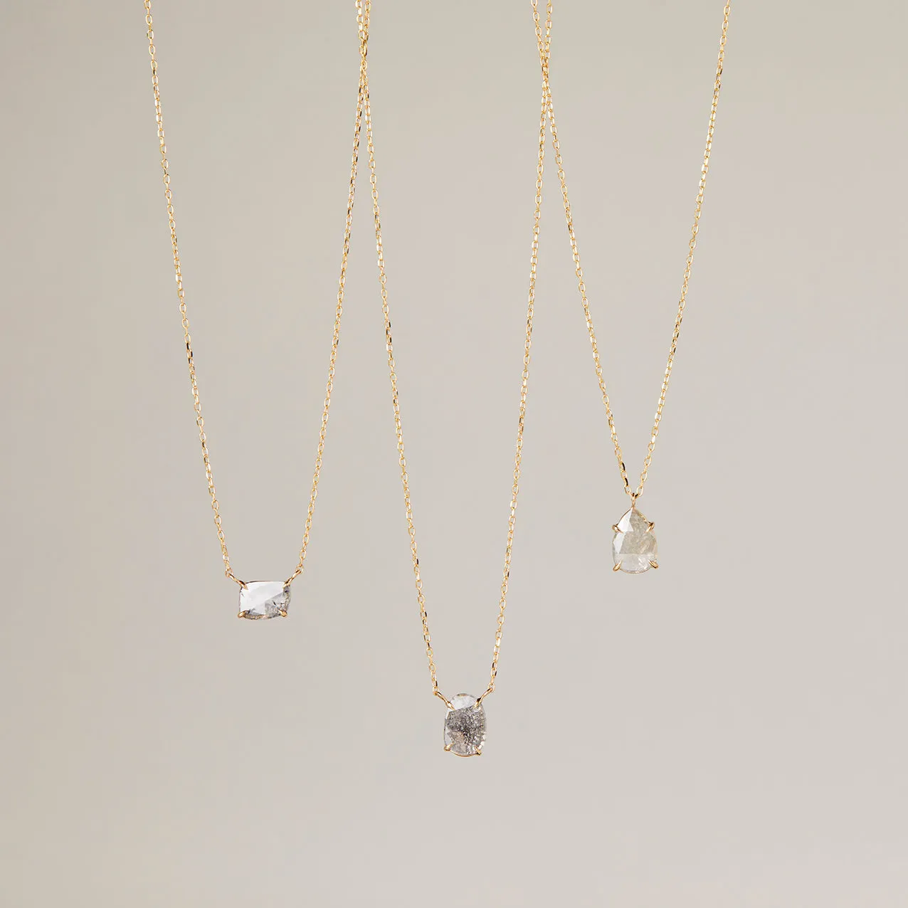 DN1-OOAK | 0.55 Carat One-of-a-Kind Diamond Slice Necklace