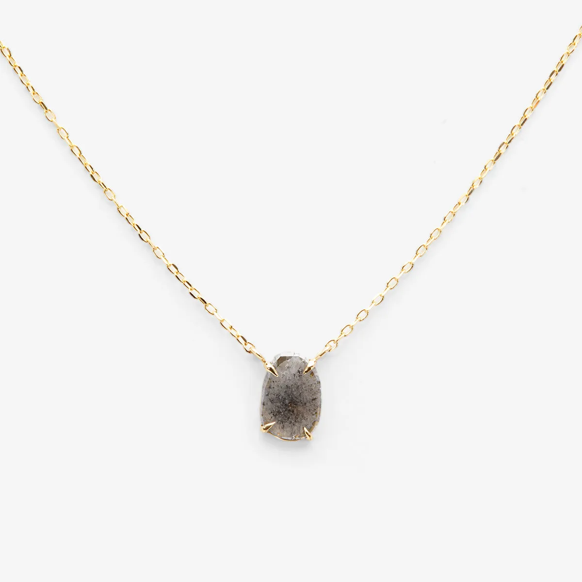 DN2-OOAK | 0.70 Carat One-of-a-Kind Diamond Slice Necklace