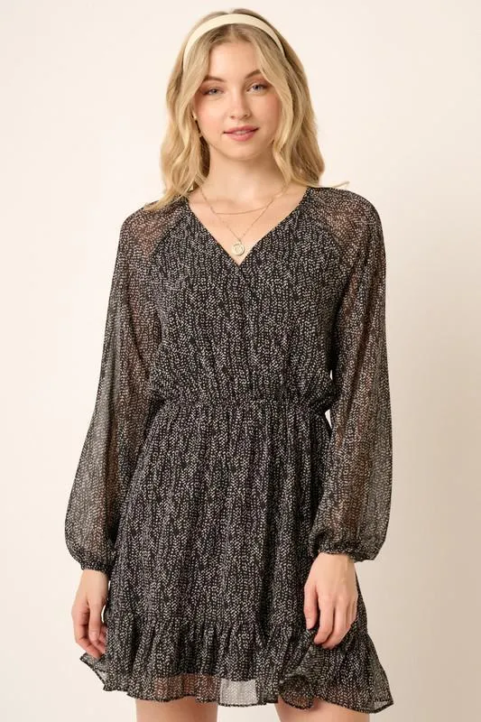Dotty Chiffon Dress