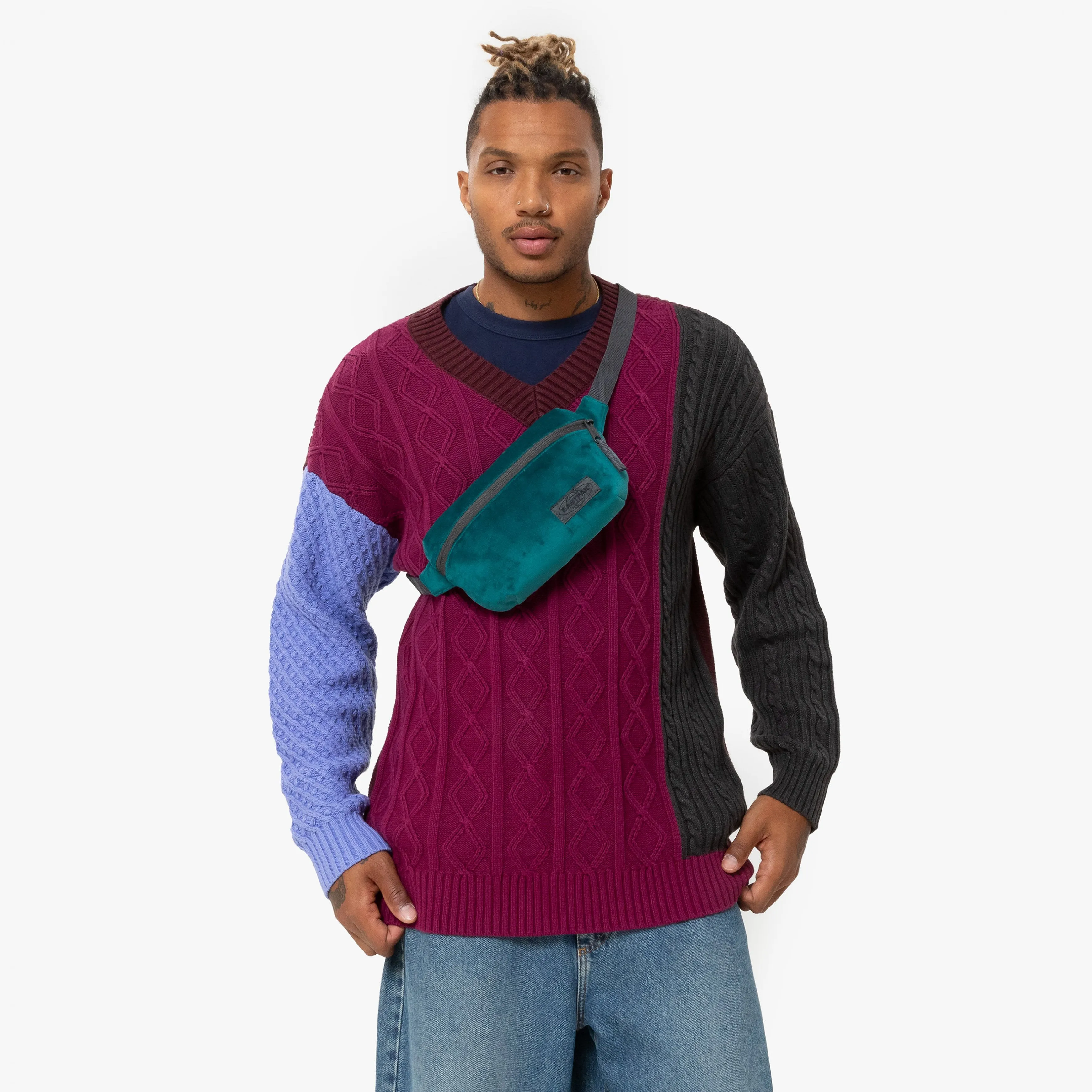 Eastpak Sommar Velvet Peacock Medium Waistbag - EK0A5BG68J61