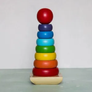 Eco-Friendly Wooden Rainbow Stacker