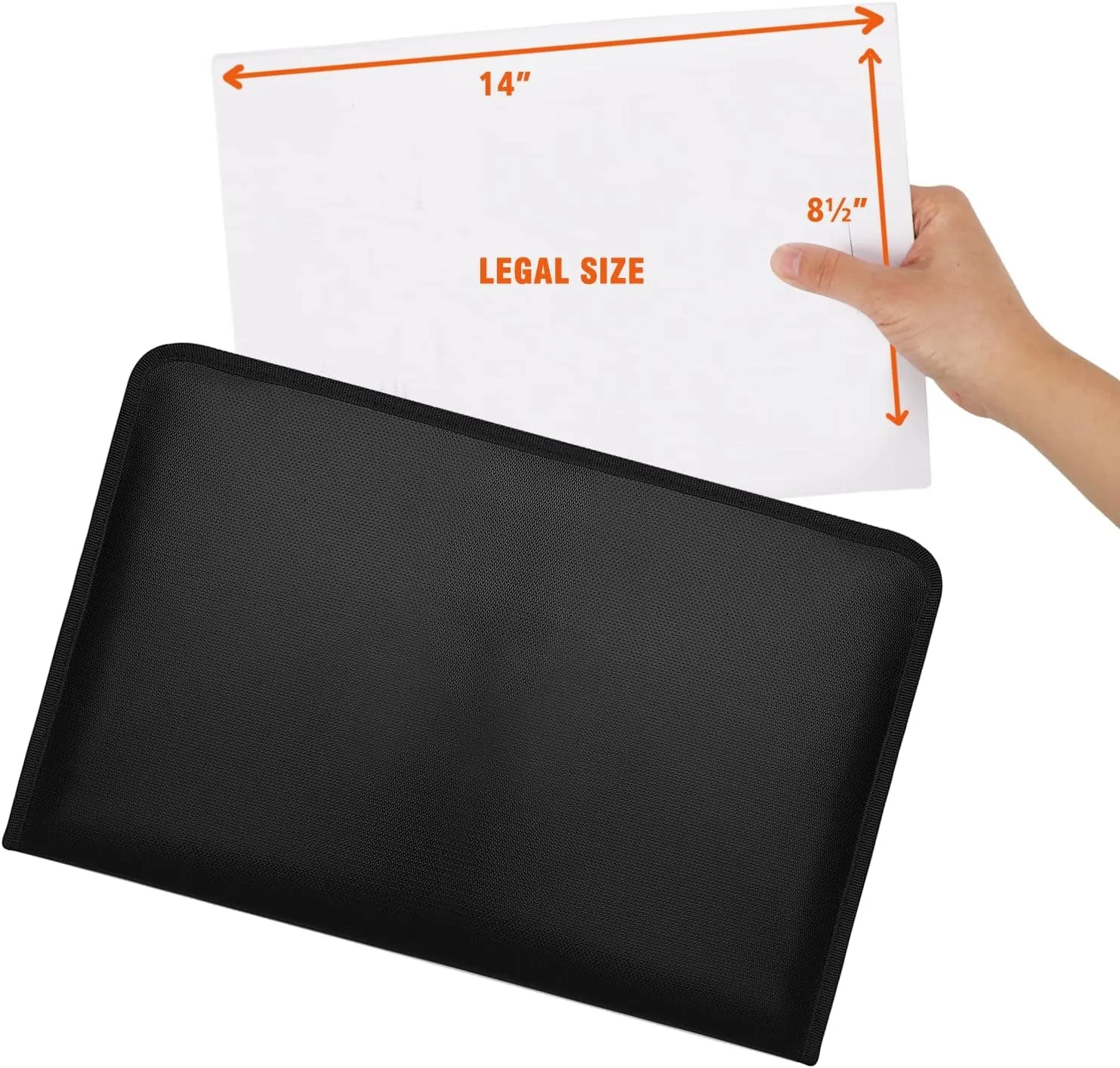 ENGPOW Legal Size Expanding File Folder Important Document Organizer Fireproof Document Bag with 13 Pockets,Color Labels,Non-Itchy Silicone Coated Portable File Wallet Large Capacity(16" X 10.6")