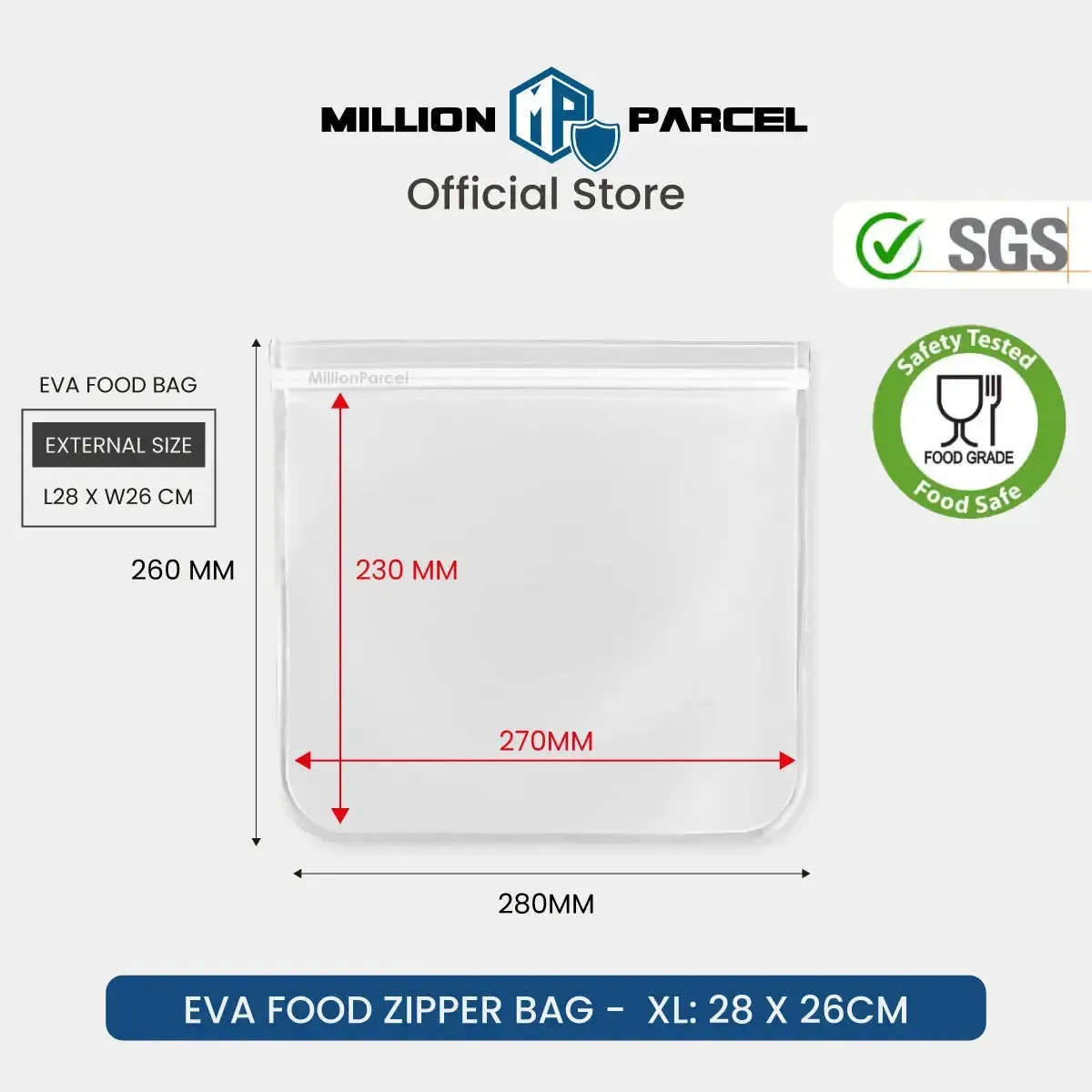 EVA Food Zipper Bag
