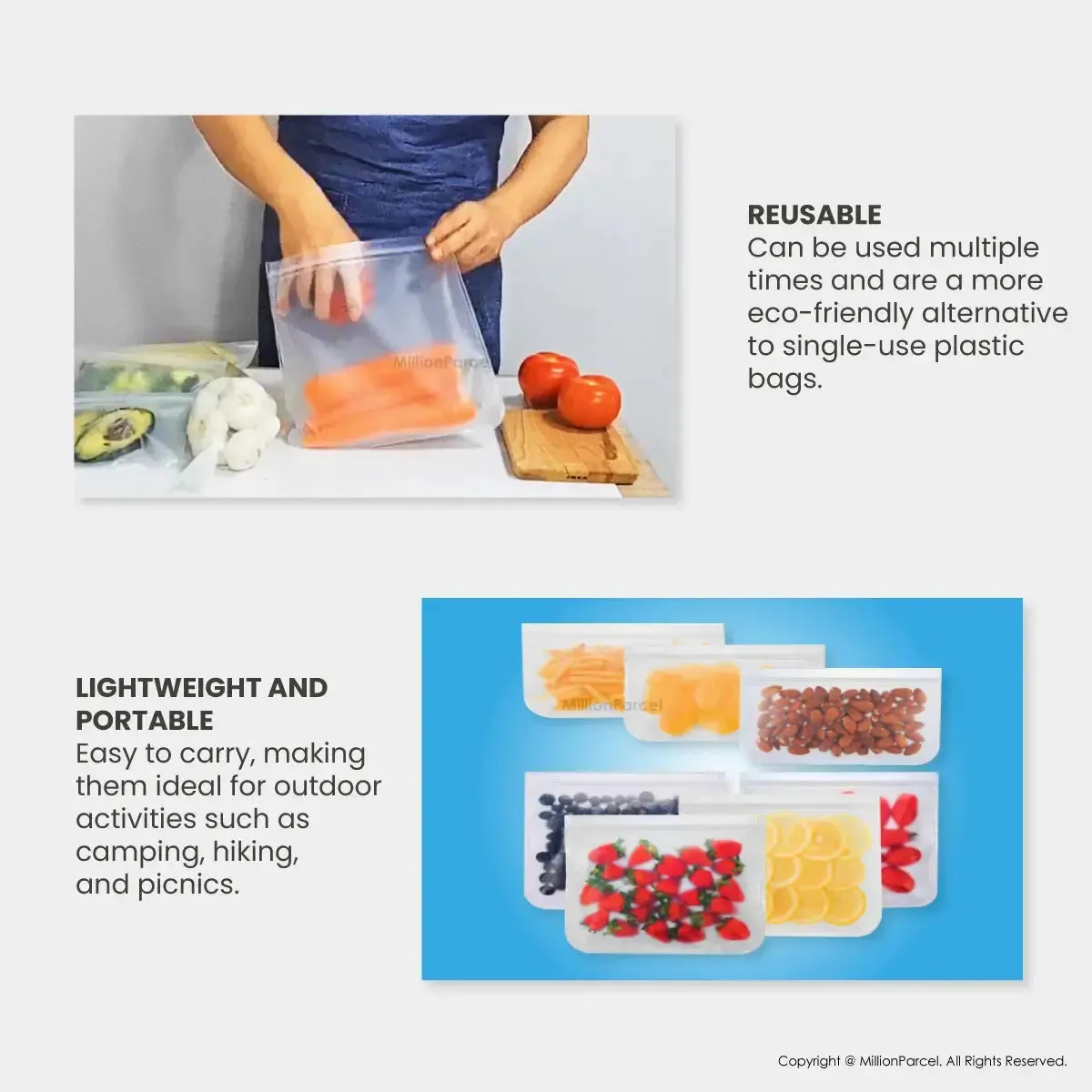 EVA Food Zipper Bag