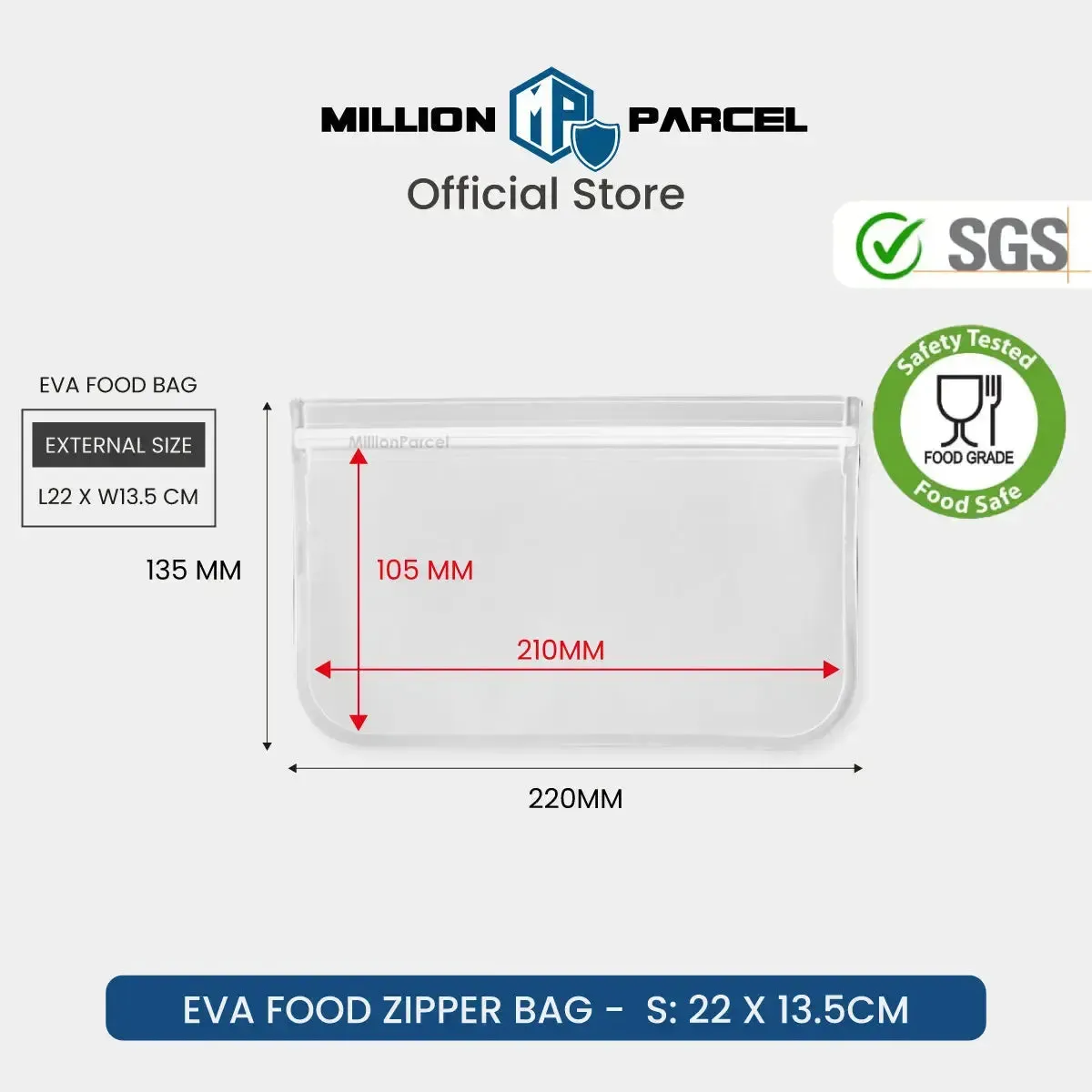 EVA Food Zipper Bag