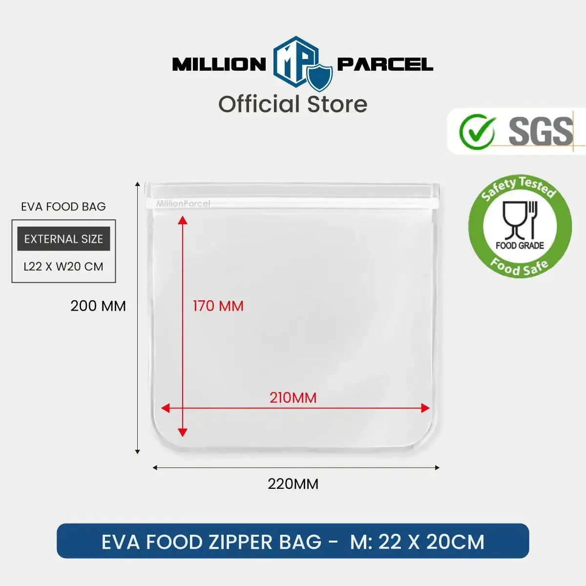 EVA Food Zipper Bag