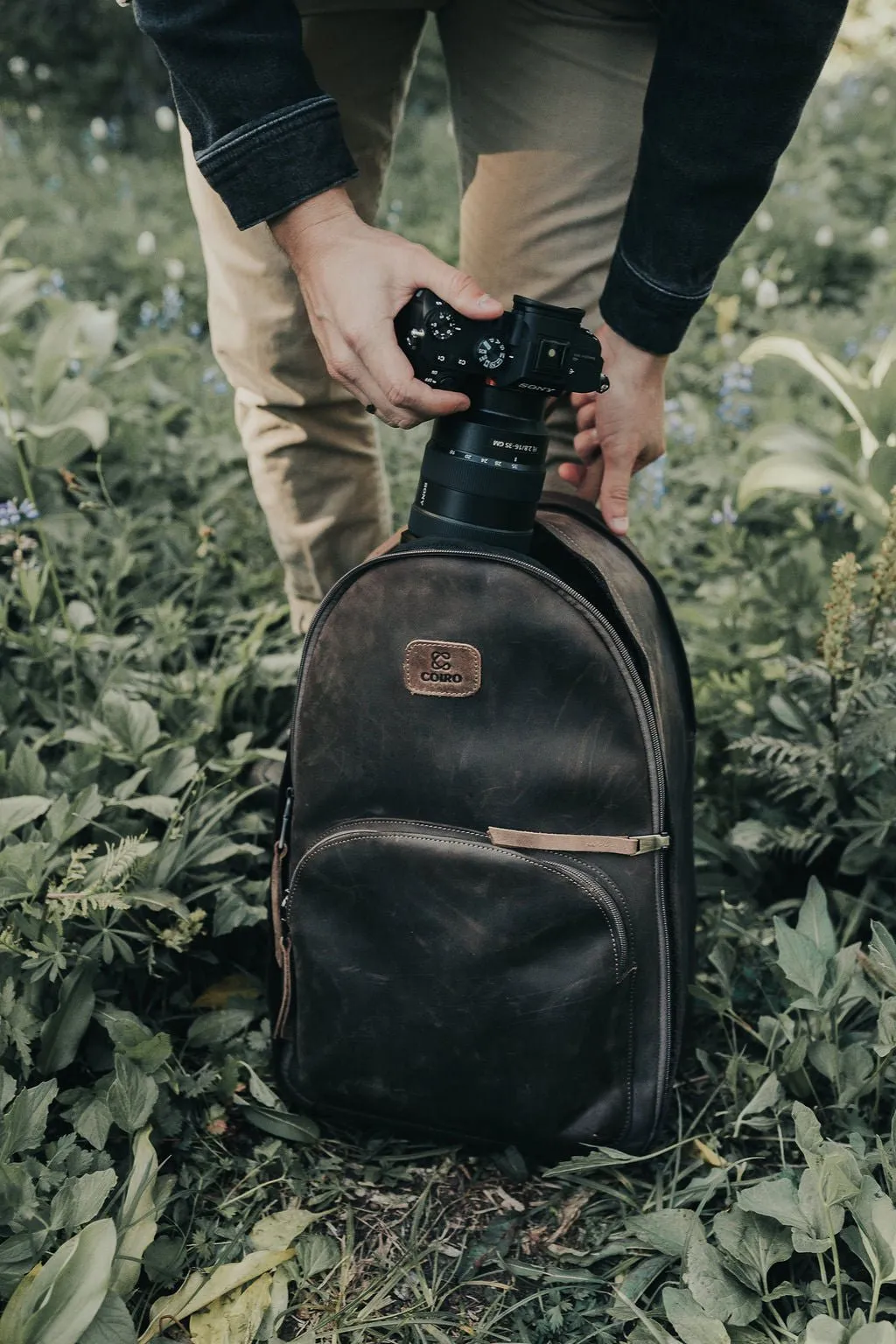 Everyday Camera Backpack Brown
