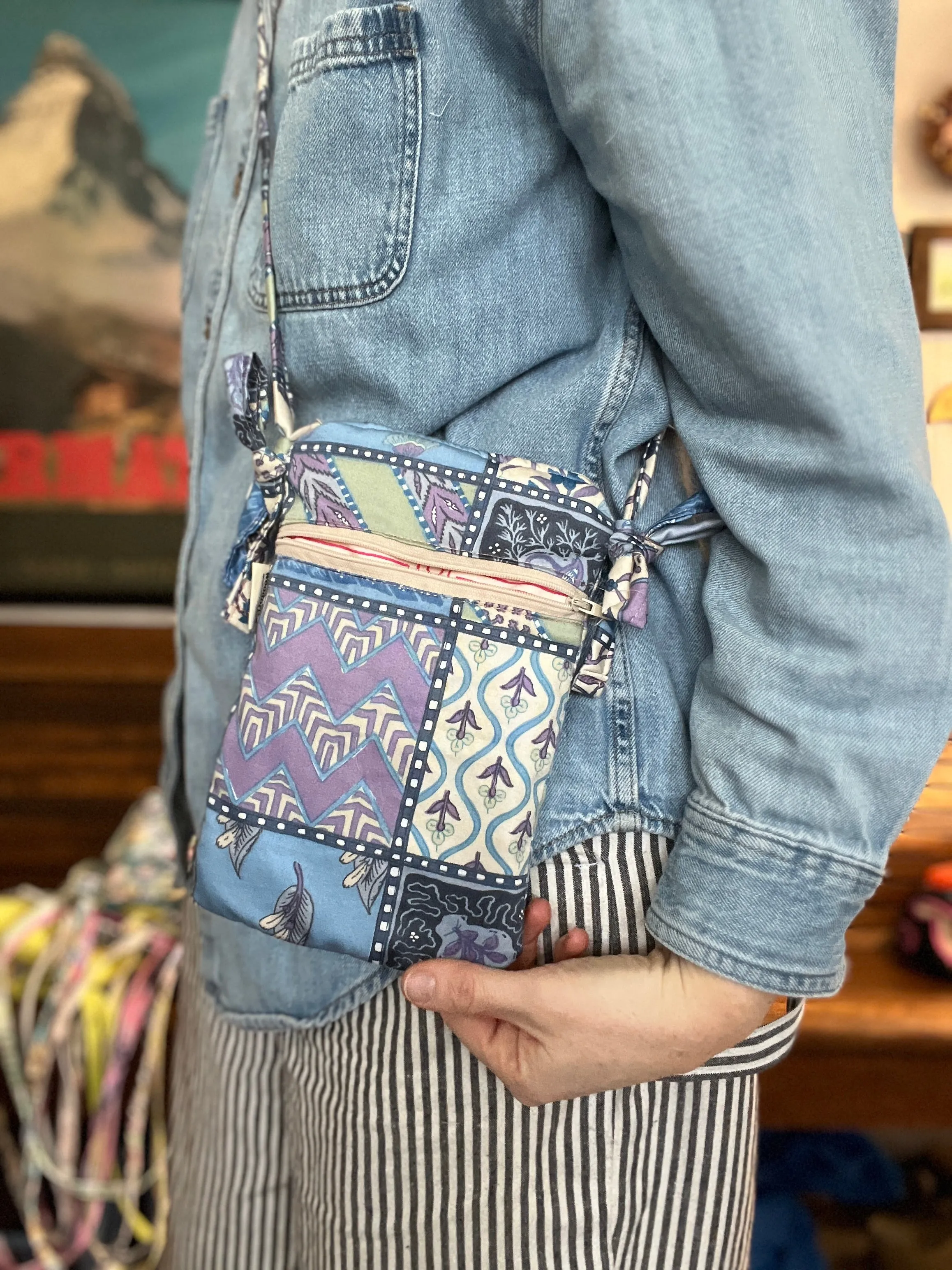 “French Tile” Loop Crossbody bag