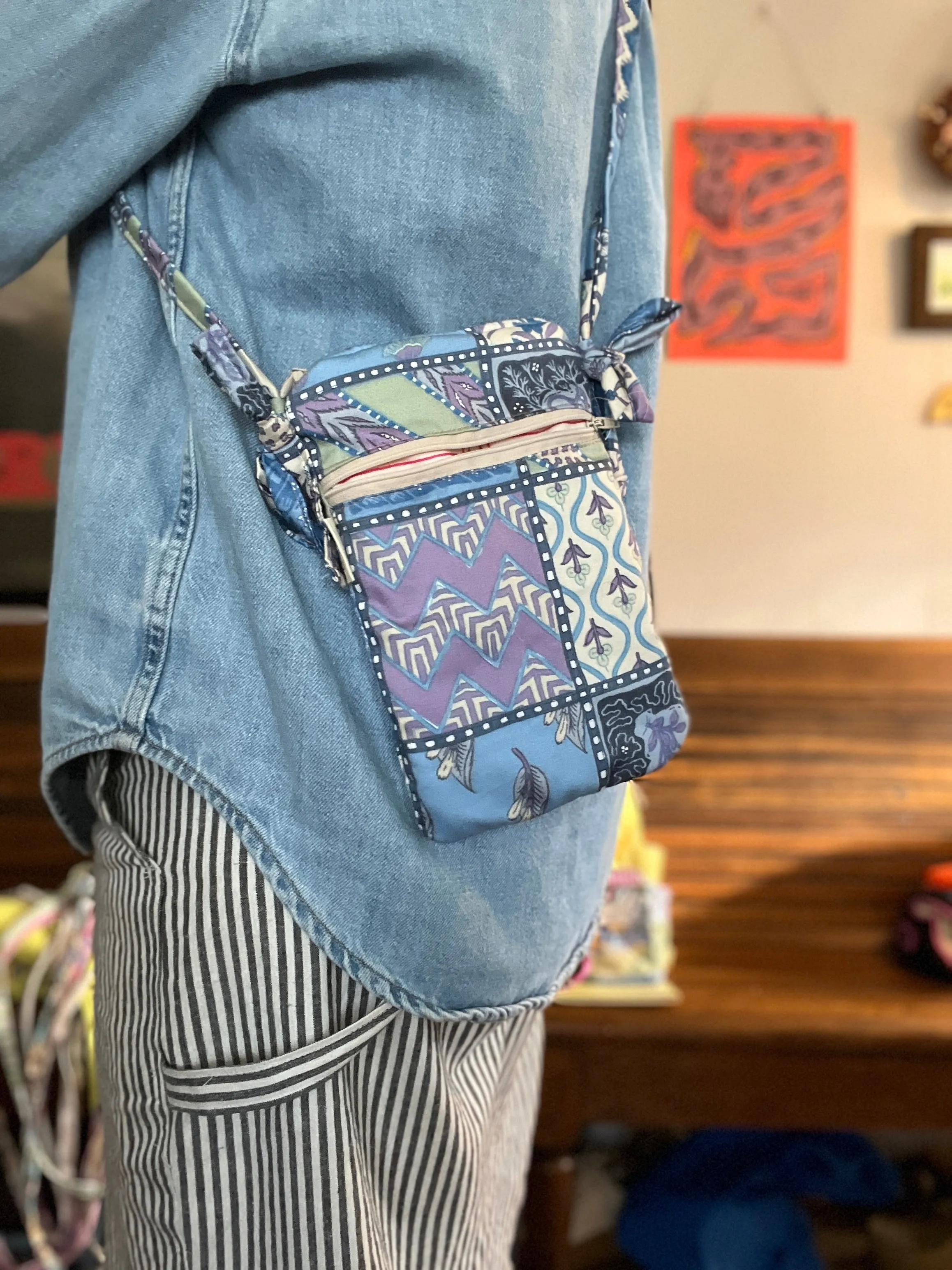 “French Tile” Loop Crossbody bag