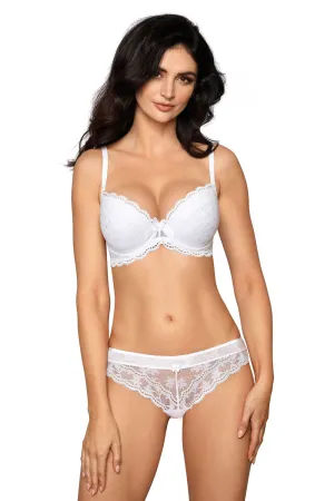 Gorgeous bridal white push up bra